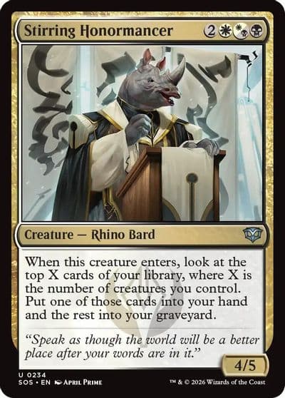 Stirring Honormancer Secrets of Strixhaven Magic card