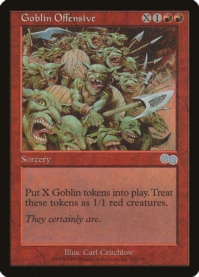 Goblin Offensive Urza's Saga Magic card