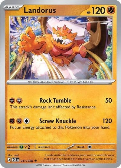 Landorus (Non-Holo) Deck Exclusives Pokemon card