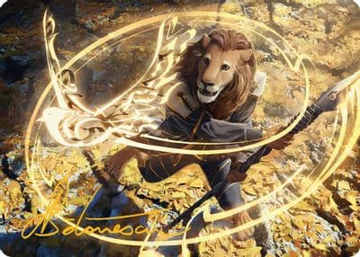 Eager Glyphmage Art Card Gold Stamped Signature Art Series: Secrets of Strixhaven Magic card