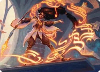 Interjection Art Card Art Series: Secrets of Strixhaven Magic card