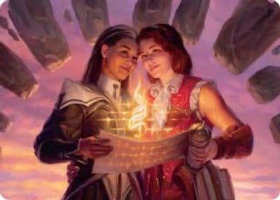 Joined Researchers Art Card Art Series: Secrets of Strixhaven Magic card
