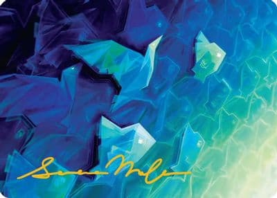 Expansion Algorithm Art Card Gold Stamped Signature Art Series: Secrets of Strixhaven Magic card
