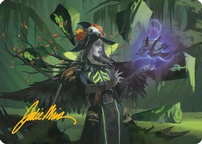 Emeritus of Woe Art Card Gold Stamped Signature Art Series: Secrets of Strixhaven Magic card