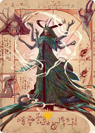 Tragedy Feaster Art Card Gold Stamped Planeswalker Symbol Art Series: Secrets of Strixhaven Magic card