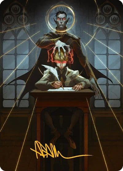 Vampiric Tutor Art Card Gold Stamped Signature Art Series: Secrets of Strixhaven Magic card