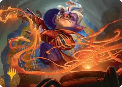 Goblin Glasswright Art Card Gold Stamped Planeswalker Symbol Art Series: Secrets of Strixhaven Magic card