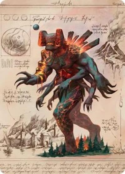 Magmablood Archaic Art Card Art Series: Secrets of Strixhaven Magic card