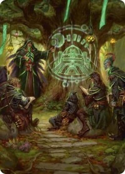 Sylvan Library Art Card Art Series: Secrets of Strixhaven Magic card