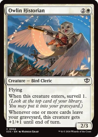 Owlin Historian Secrets of Strixhaven Magic card