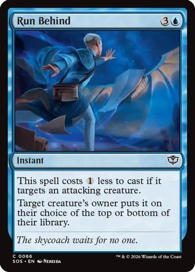 Run Behind Secrets of Strixhaven Magic card