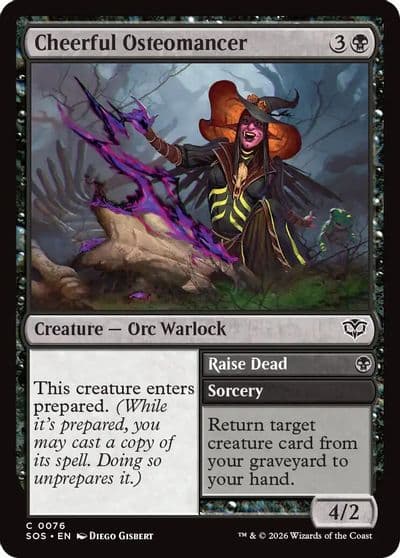 Cheerful Osteomancer Secrets of Strixhaven Magic card