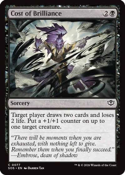 Cost of Brilliance Secrets of Strixhaven Magic card