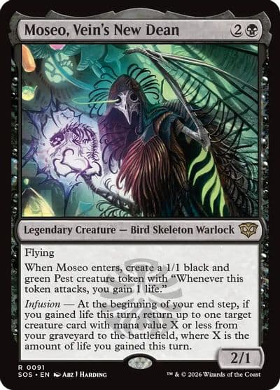 Moseo Veins New Dean Secrets of Strixhaven Magic card