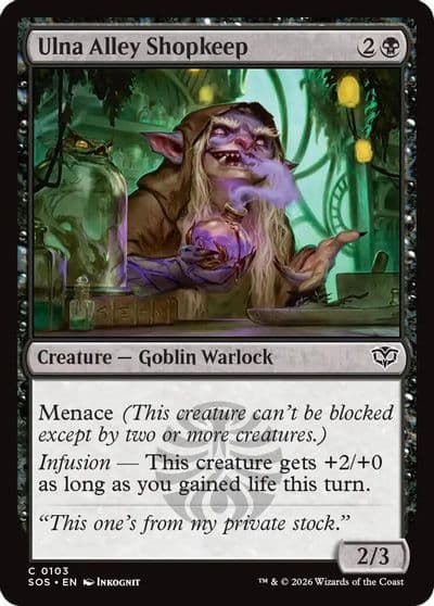 Ulna Alley Shopkeep Secrets of Strixhaven Magic card