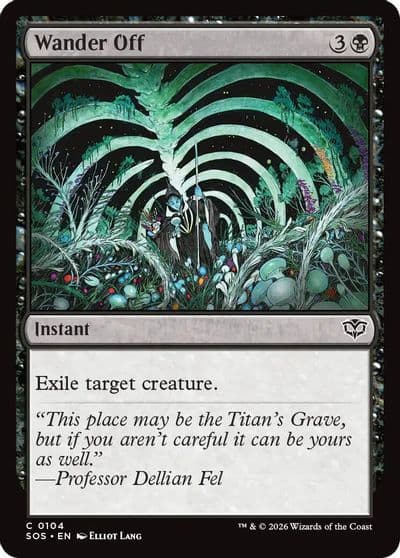 Wander Off Secrets of Strixhaven Magic card