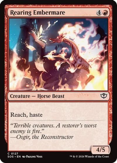 Rearing Embermare Secrets of Strixhaven Magic card