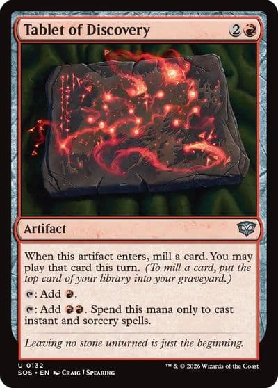 Tablet of Discovery Secrets of Strixhaven Magic card