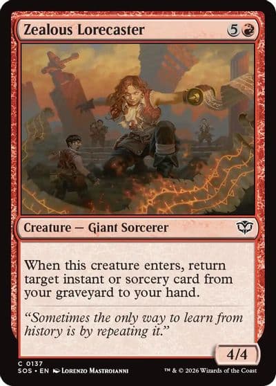 Zealous Lorecaster Secrets of Strixhaven Magic card