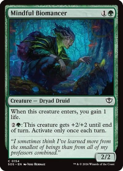 Mindful Biomancer Secrets of Strixhaven Magic card