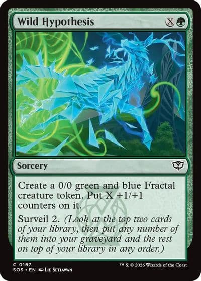 Wild Hypothesis Secrets of Strixhaven Magic card