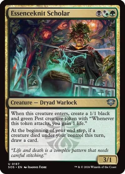 Essenceknit Scholar Secrets of Strixhaven Magic card
