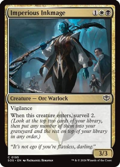 Imperious Inkmage Secrets of Strixhaven Magic card