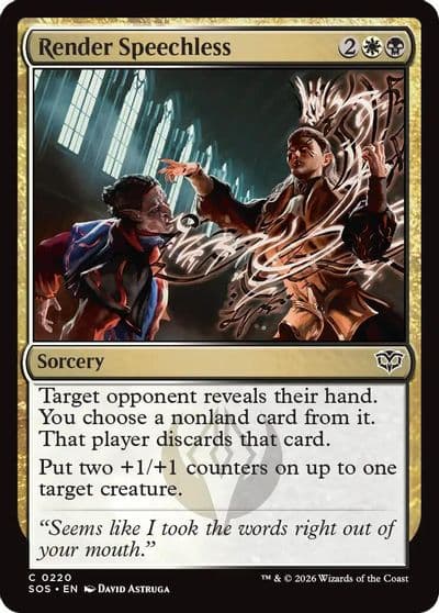 Render Speechless Secrets of Strixhaven Magic card