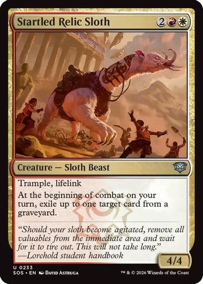 Startled Relic Sloth Secrets of Strixhaven Magic card