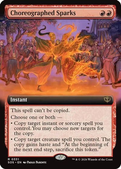 Choreographed Sparks Extended Art Secrets of Strixhaven Magic card