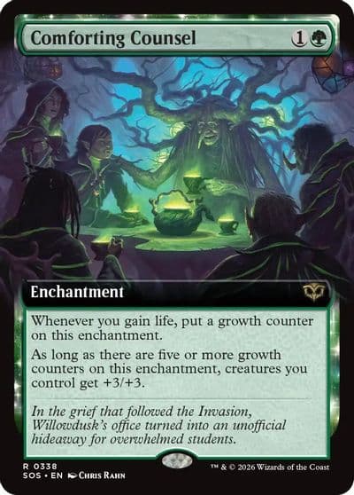 Comforting Counsel Extended Art Secrets of Strixhaven Magic card