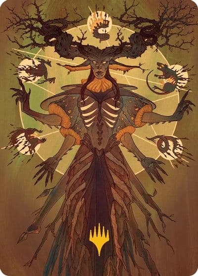 Culling Ritual Art Card Gold Stamped Planeswalker Symbol Art Series: Secrets of Strixhaven Magic card