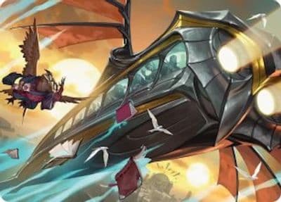 Strixhaven Skycoach Art Card Art Series: Secrets of Strixhaven Magic card