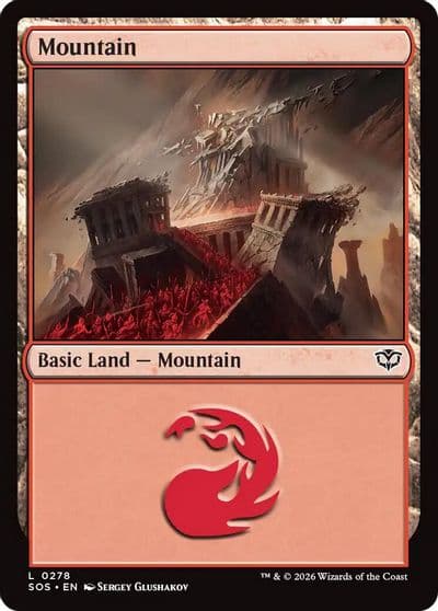 Mountain 0278 Secrets of Strixhaven Magic card