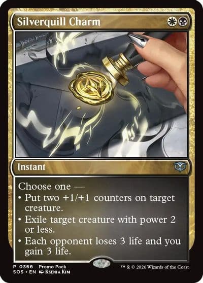 Silverquill Charm Promo Pack: Secrets of Strixhaven Magic card