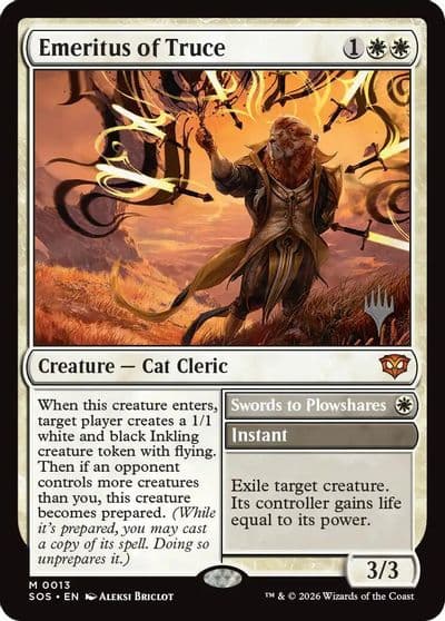 Emeritus of Truce Promo Pack: Secrets of Strixhaven Magic card
