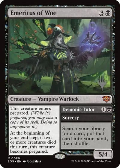 Emeritus of Woe Promo Pack: Secrets of Strixhaven Magic card