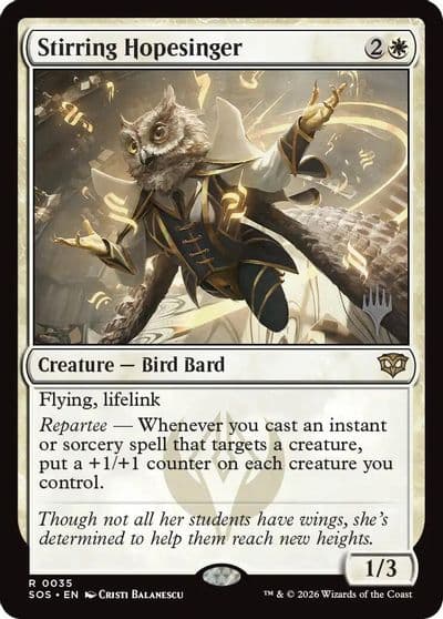 Stirring Hopesinger Promo Pack: Secrets of Strixhaven Magic card