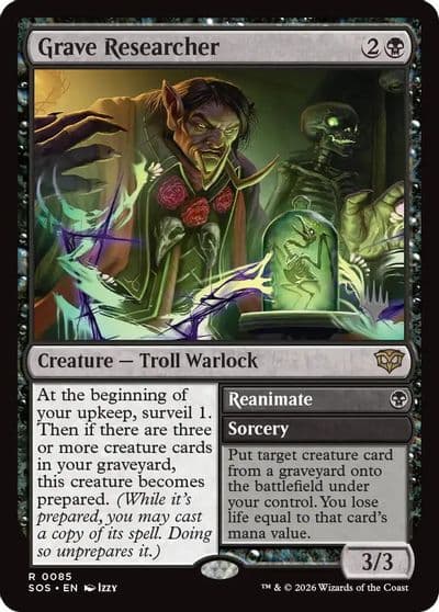 Grave Researcher Promo Pack: Secrets of Strixhaven Magic card