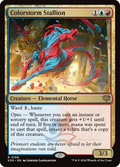 Colorstorm Stallion Promo Pack: Secrets of Strixhaven Magic card