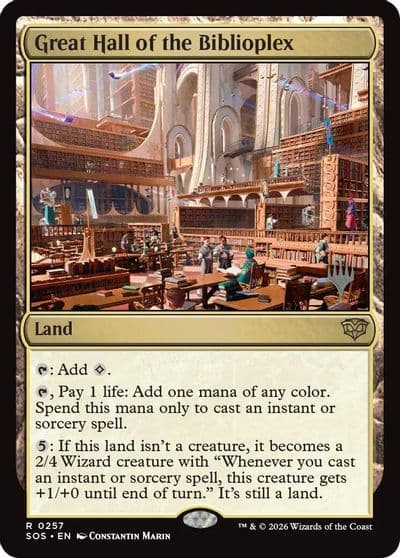 Great Hall of the Biblioplex Promo Pack: Secrets of Strixhaven Magic card