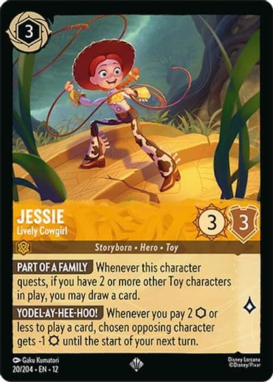 Jessie Lively Cowgirl Wilds Unknown Lorcana card