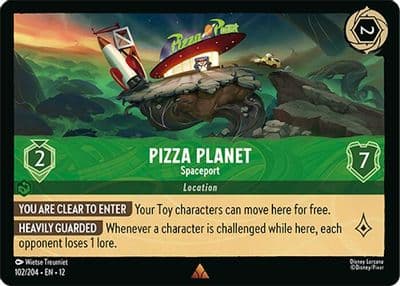 Pizza Planet Spaceport Wilds Unknown Lorcana card