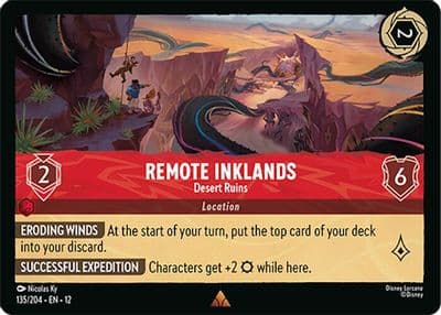 Remote Inklands Desert Ruins Wilds Unknown Lorcana card