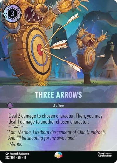 Three Arrows Epic Wilds Unknown Lorcana card