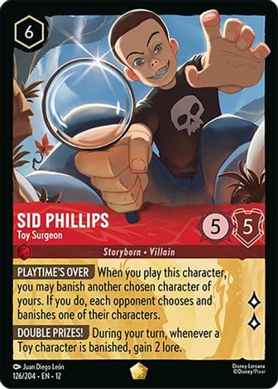 Sid Phillips Toy Surgeon Wilds Unknown Lorcana card