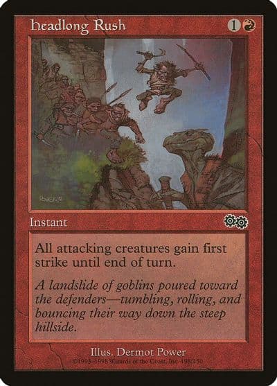 Headlong Rush Urza's Saga Magic card