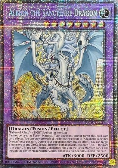 Albion the Sanctifire Dragon Starlight Rare Rarity Collection 5 Yu-Gi-Oh! card