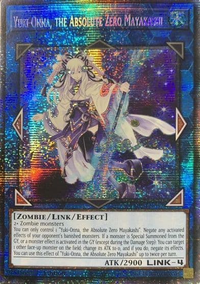 Yuki Onna the Absolute Zero Mayakashi Starlight Rare Rarity Collection 5 Yu-Gi-Oh! card