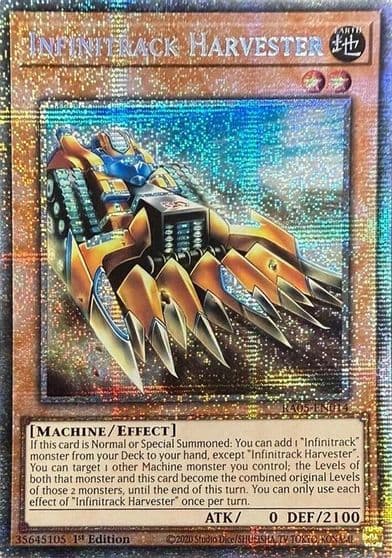Infinitrack Harvester Starlight Rare Rarity Collection 5 Yu-Gi-Oh! card